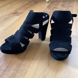 Naturalizer Etta heeled sandal, black, women’s 9, excellent/like new condition